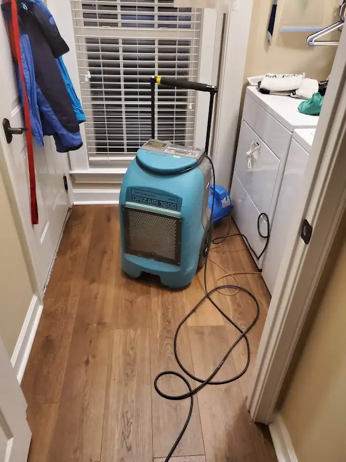 Commercial dehumidifier deployed for Flood Damage Cleanup in London